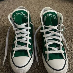 Converse Kids' Green High-Top Sneakers with White Accents